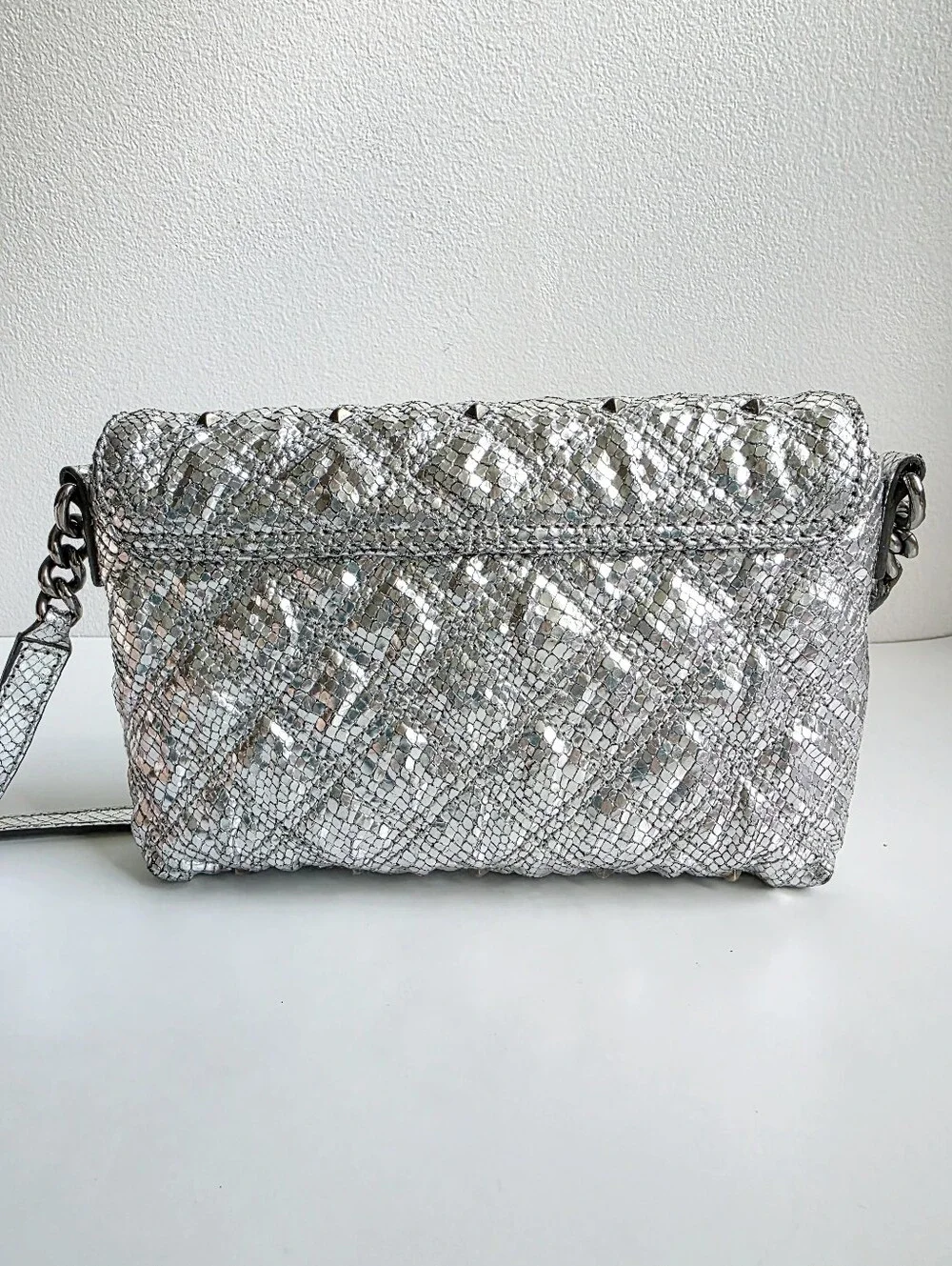 Marc Jacobs Silver Studded Crossbody